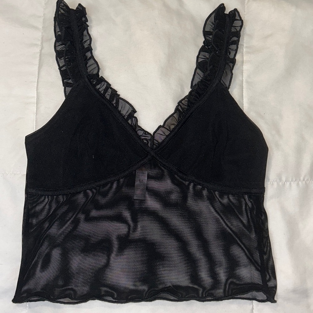 Black mesh tank